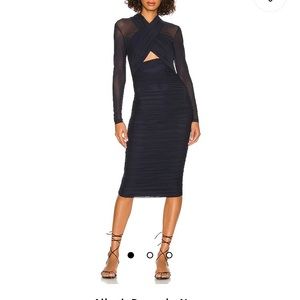 Aliyah Dress in Navy Blue